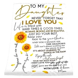 Sunflower to my Daughter Blanket ♡
